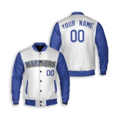 Dthcustom Unisex Seattle Mariners Throwback Cooperstown Custom Baseball Jacket Sublimation Printing