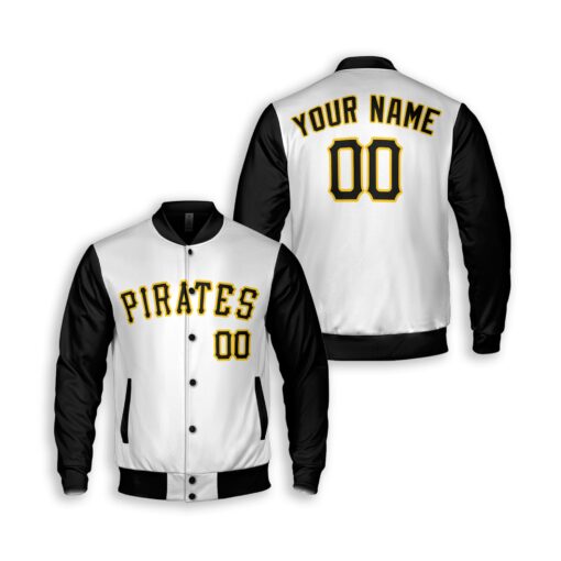 Dthcustom Unisex Pittsburgh Pirates Home Custom Baseball Jacket Sublimation Printing