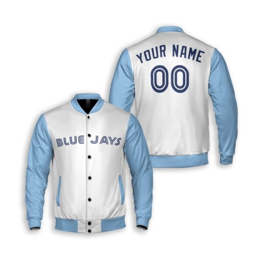 Dthcustom Unisex Toronto Blue Jays Alternate Custom Baseball Jacket Sublimation Printing