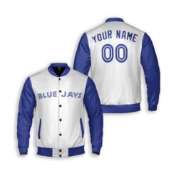 Dthcustom Unisex Toronto Blue Jays Home Custom Baseball Jacket Sublimation Printing