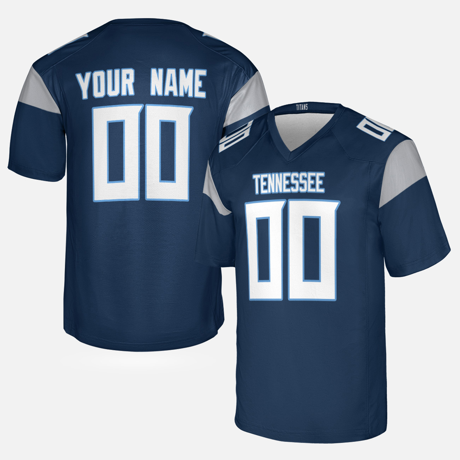 Personalized Tennessee Titans Jersey, Navy, Elite, Game Custom Jersey, Custom Football Jersey Printing - Unisex