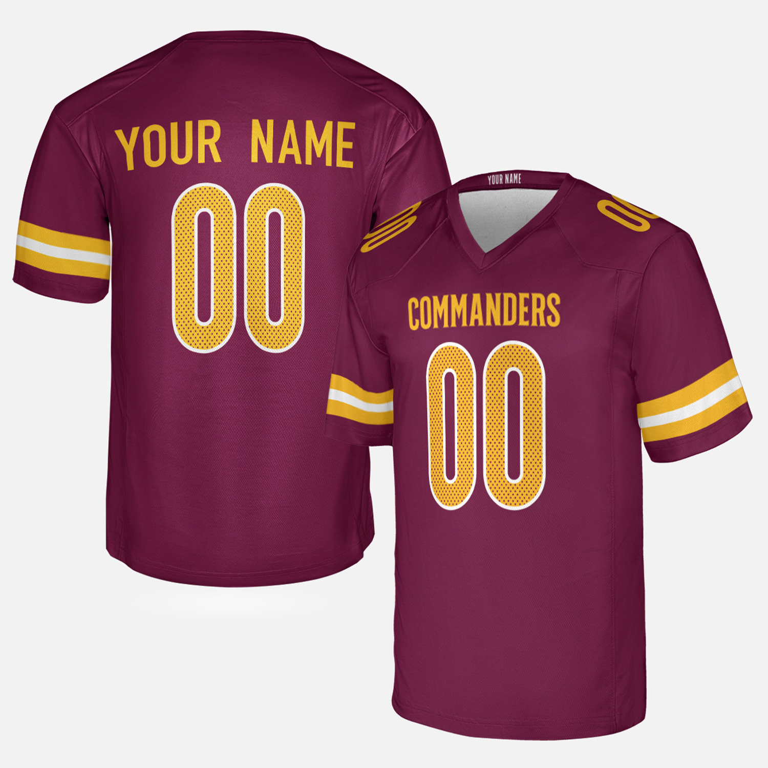 Personalized Washington Commanders Jersey, Burgundy, Player, Game Custom Jersey, Custom Football Jersey Printing - Unisex
